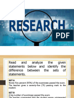 Process of Research and Quanti and Quali