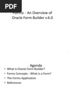 Forms - : An Overview of Oracle Form Builder v.6.0