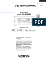 Onkyo TXSR 603 X Service Manual