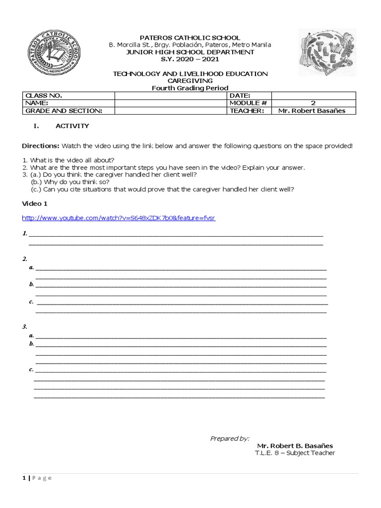 Q4 Activity 2 | PDF | Schools | School Types