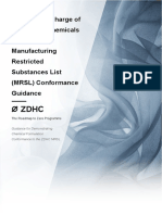 The Zero Discharge of Hazardous Chemicals Programme's Manufacturing Restricted Substances List (MRSL) Conformance Guidance