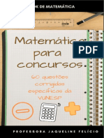 60 questoes - Matemática para concursos