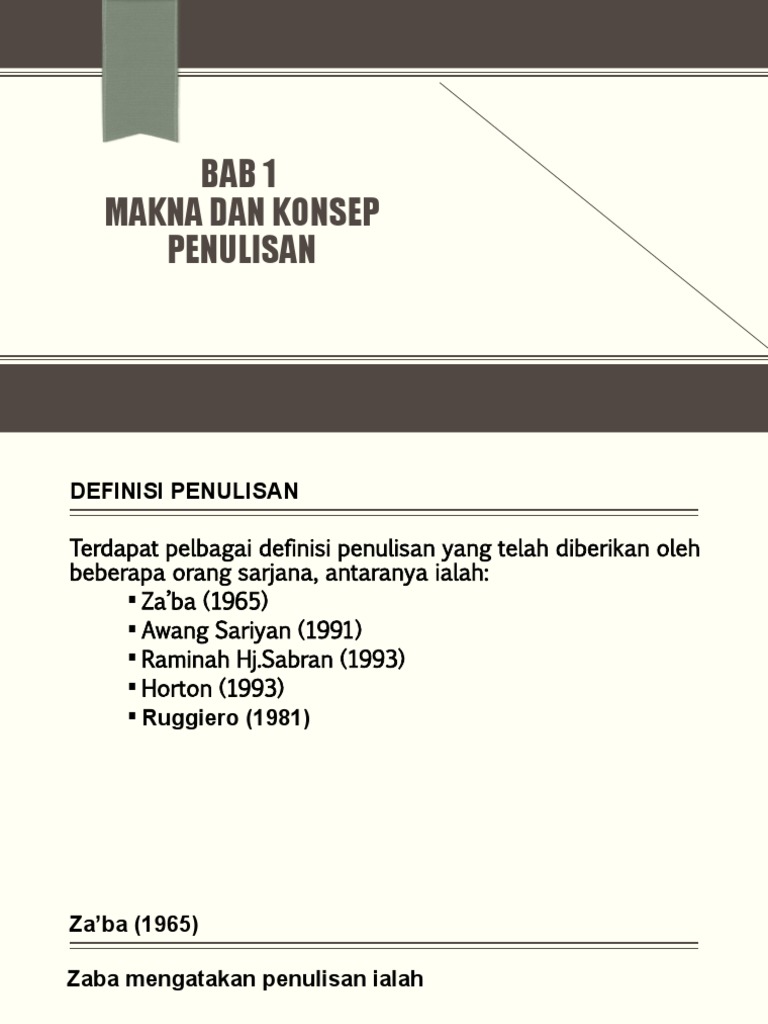 Bab 1 Pengenalan Konsep Penulisan Baru Pdf