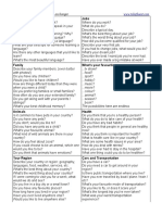 Topics For Language Exchange