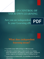 Are You An Independent Learner