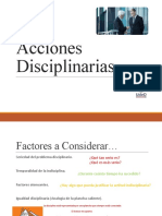 Acciones Disciplinarias