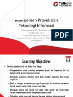 Manajemen Proyek Dan Teknologi Informasi