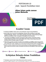 Pendidikan Islam Di Indonesia Pada Zaman Penjajahan Belanda