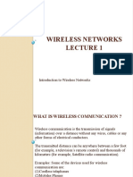 Wireless Network Lecture 1