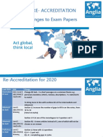 2020 Changes To Exam Papers Anglia Re-Accreditation