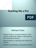Teaching Like a Pro: Michael Fullan's Guide to Professional Development