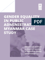 Report Gender Equality in Public Administration Myanmar 2019 UNDP Sep2020 ENG