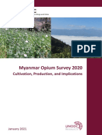 Report Myanmar Opium Survey 2020 UNODC