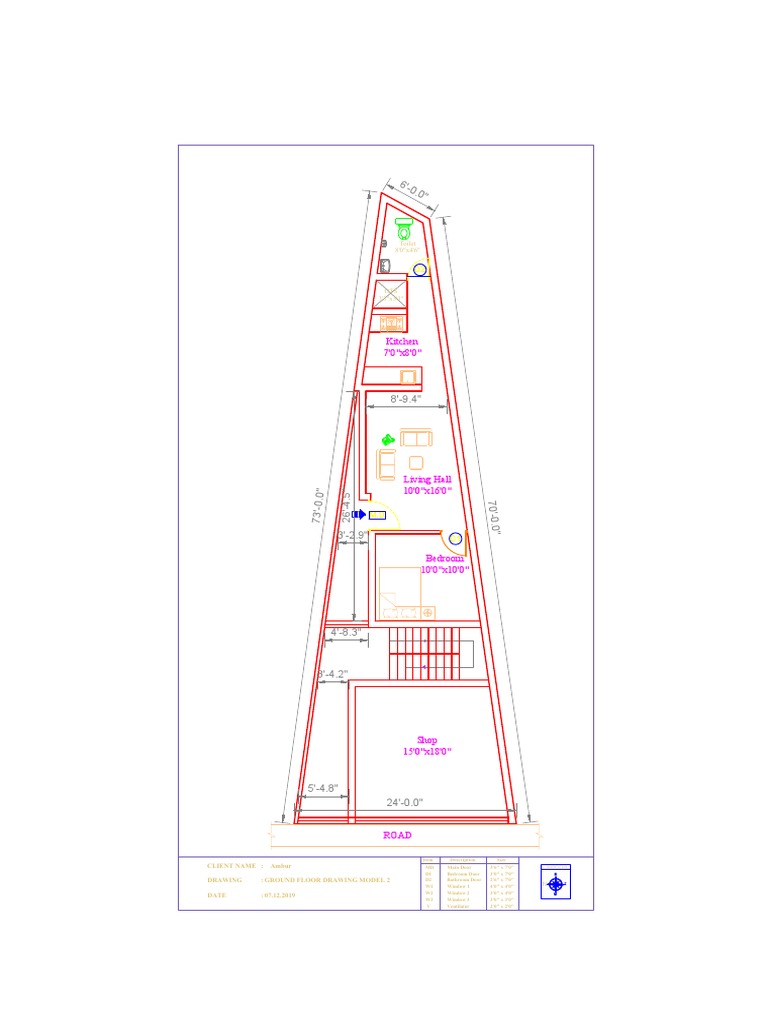 Ground Floor Layout Design | PDF | Home | Room