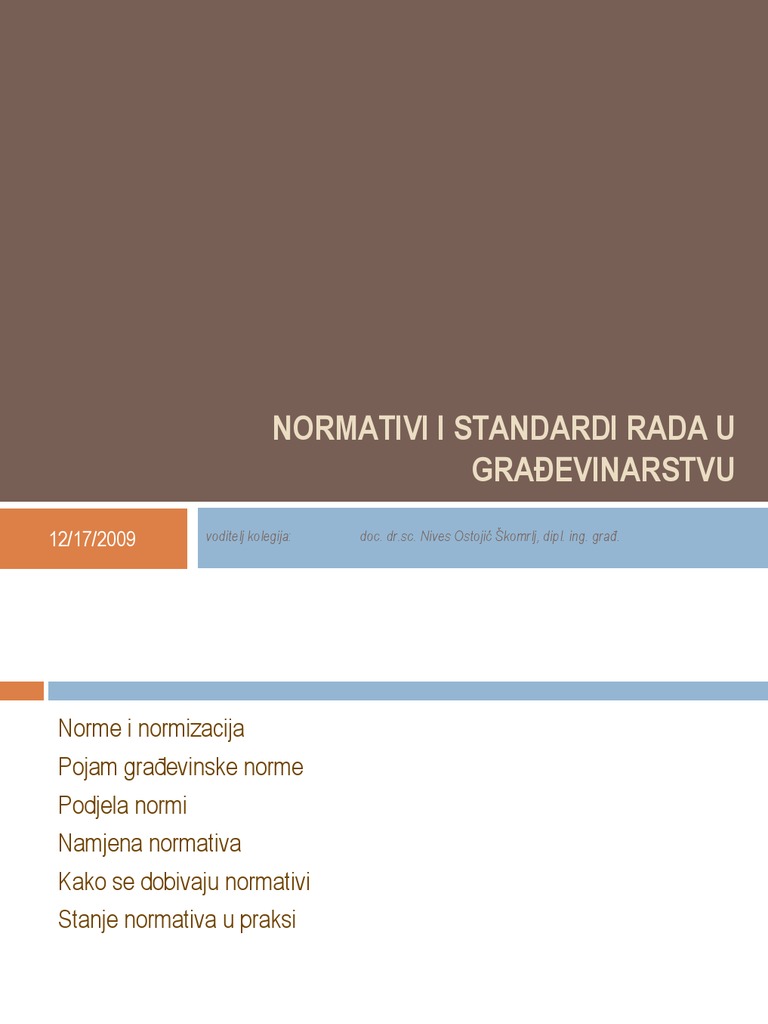 Normiranje A | PDF