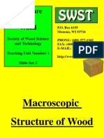 Structure of Wood: Society of Wood Science and Technology Teaching Unit Number 1 Slide Set 2