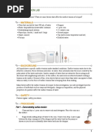 Surface Tension Lab - Procedure
