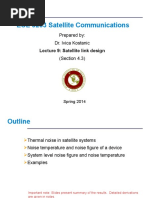 ECE 5233 Satellite Communications: Prepared By: Dr. Ivica Kostanic