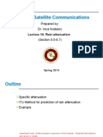 ECE 5233 Satellite Communications: Prepared By: Dr. Ivica Kostanic