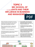 Topic 3 - Islamic School of Thoughts and Their Influence in Business and Management