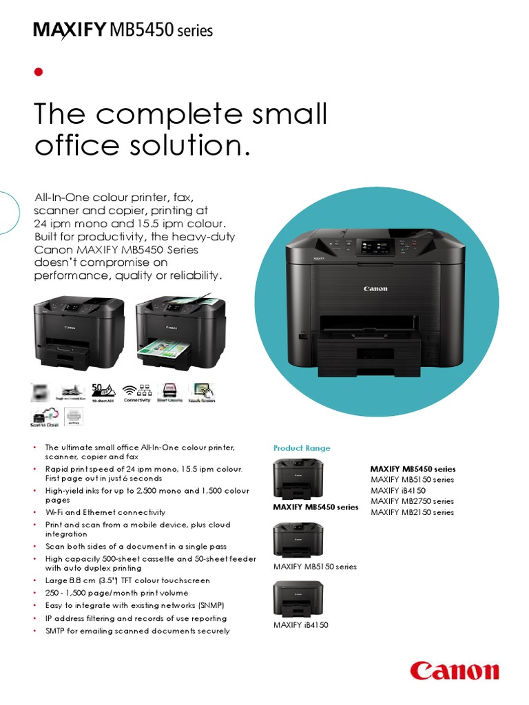 Moniteur Canon Maxify 5450 – Imprimante Scanner Multifonction