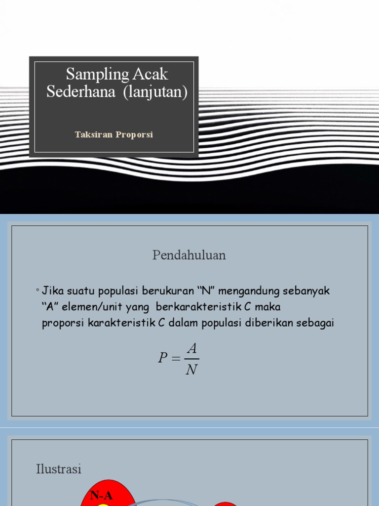 Sampling Acak Sederhana Dan Contoh Soal | PDF
