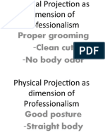 Physical Projection As A Dimension of Professionalism