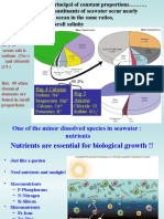 Marcet's Principle: Major Seawater Constituents in Constant Ratios