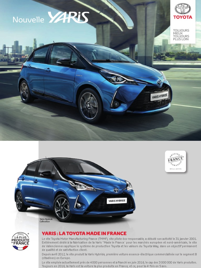 Brochure Yaris 04-2017 Web tcm-18-94591, PDF, Véhicule électrique hybride