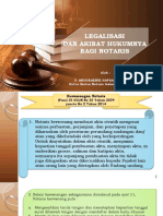 Legalisasi Dan Akibat Hukumnya Bagi Notaris 17 Peb 2021