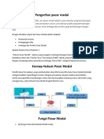 Pengertian Pasar Modal