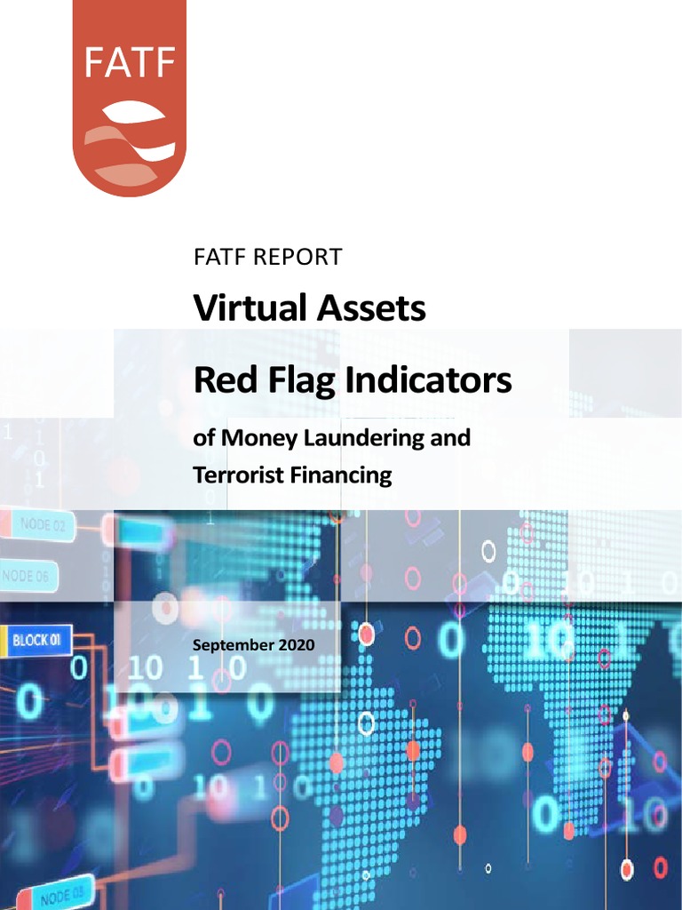 Virtual Assets Red Flag Indicators PDF Money Laundering Terrorism