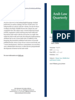 Arab Law Quarterly Is The Leading English Language Scholarly