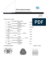 E E Enrolmen NT No. - AT - TDC Voca - Ational I - Nstitute - e