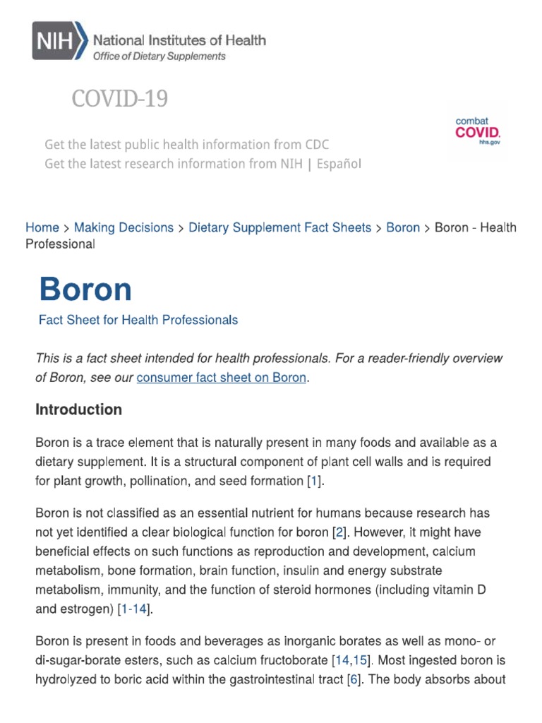 Boron | PDF
