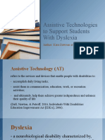 Assistive Technologies To Support Students With Dyslexia: Author: Kara Dawson Et Al