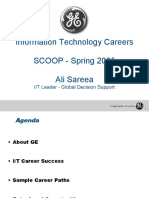 Information Technology Careers SCOOP - Spring 2005 Ali Sareea