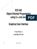 ECE 462 Object-Oriented Programming Using C++ and Java Graphical User Interface