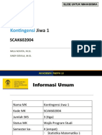 Kontrak Kuliah - Kontingensi Jiwa 1 ATA 2020-2021