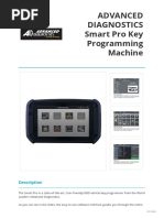 Advanced Diagnostics Smart Pro Key Programming Machine: Description