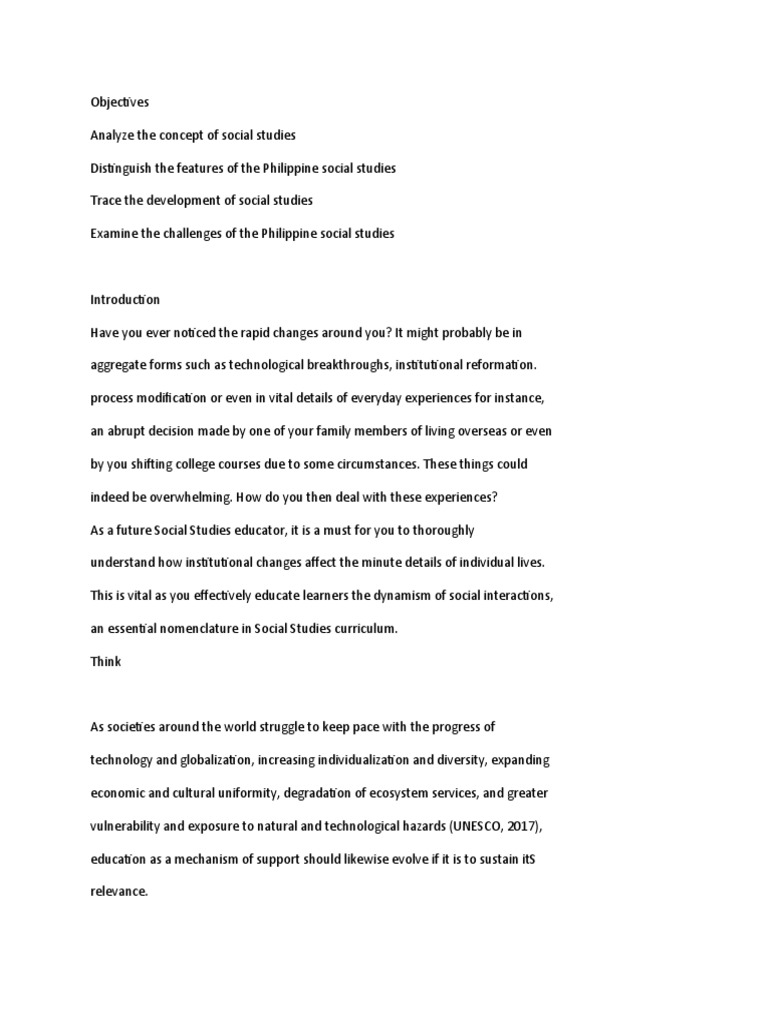 What Is Social Studies PDF Social Science Curriculum