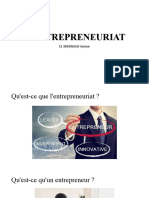 L'ENTREPRENEURIAT