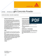 Sika Watertight Concrete Powder PDS CE