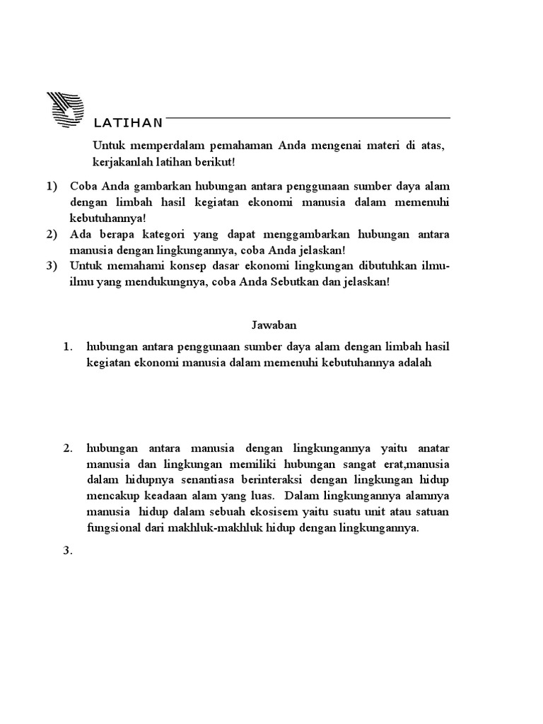 Ekonomi Lingkungan Pdf