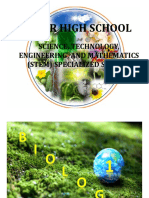 Senior High School: Science, Technology, Engineering, and Mathematics (Stem) Specialized Subject