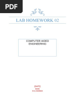 Lab Homework 02: Computer Aided Engineering