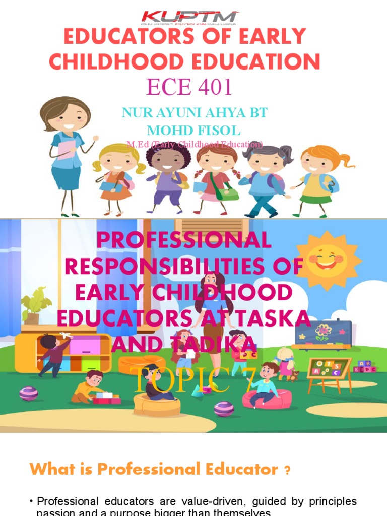 Professional Responsibilities of Early Childhood Educators Duties to Students, the Profession
