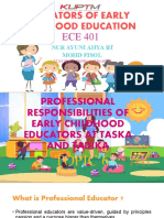 Educators of Early Childhood Education: Nur Ayuni Ahya BT Mohd Fisol