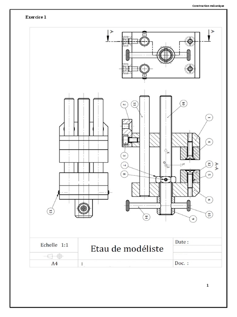 Exercices de Construction Mecanique