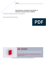 Criticality Analysis of Kartini Reactor Connected To Test Facility of Subcritical Assembly Molybdenum-99 Production (SAMOP)